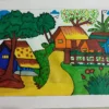 Realistic Hand Made Drawing of Village