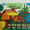 Realistic Hand Made Drawing of Village